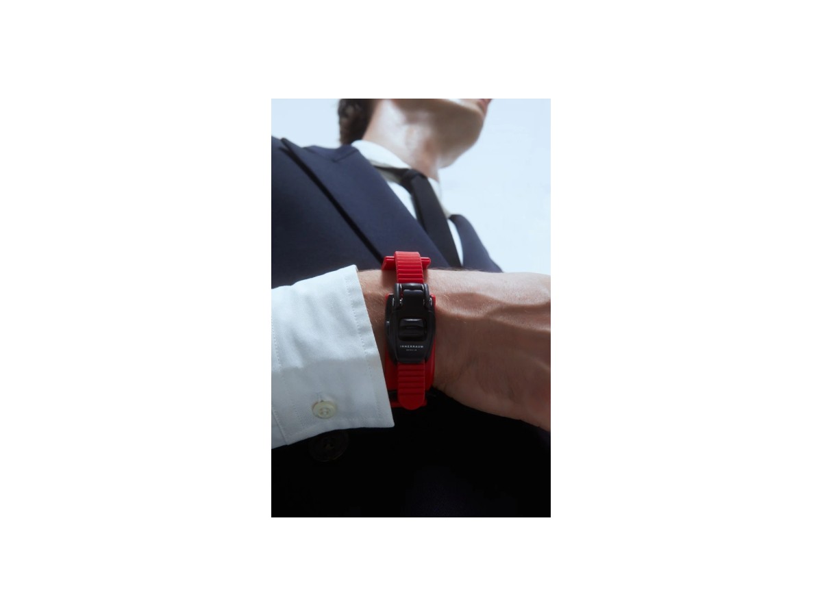 B01 1 RING BRACELET RED BLACK MATT 0000 vista 5