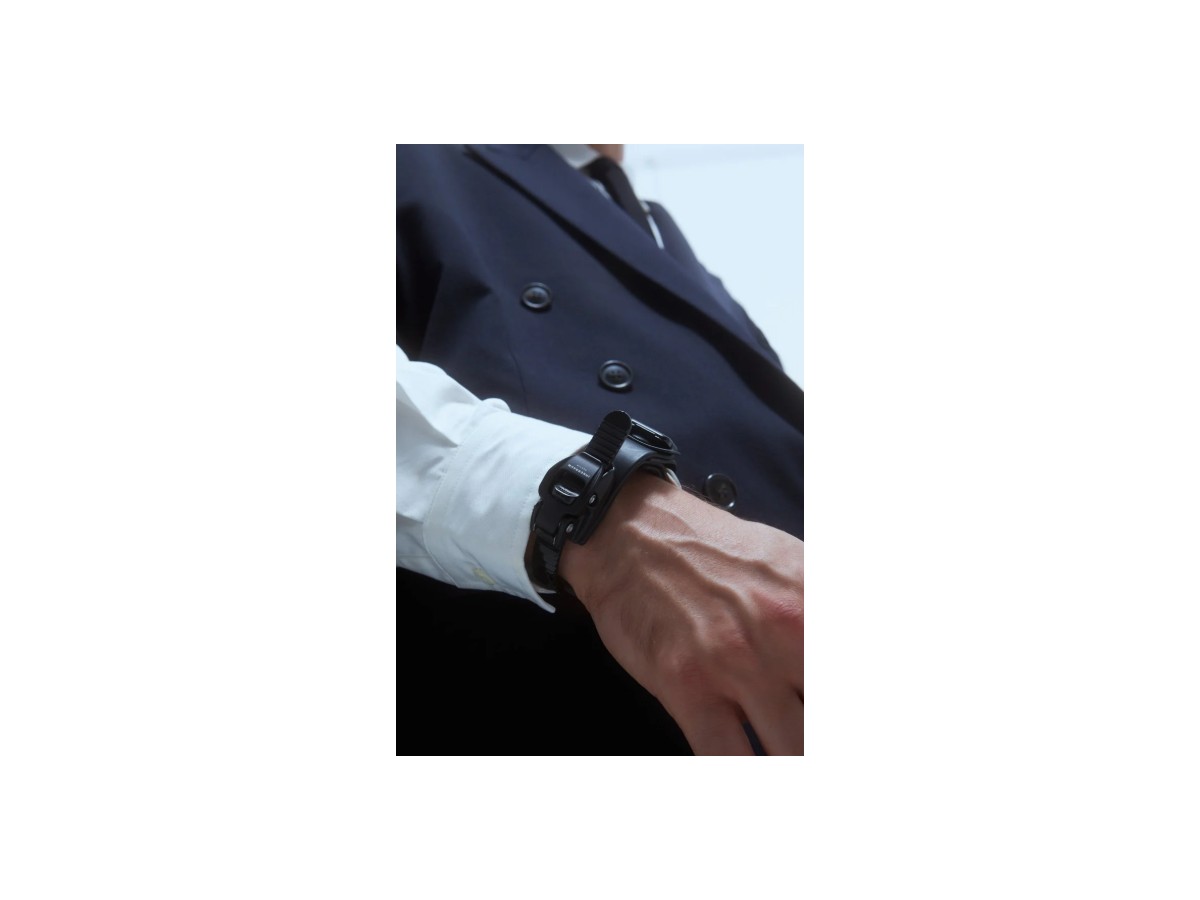 B01 1RING-BRACELET BLACK SHINY BLACK MATT SILVER 0000 vista 2