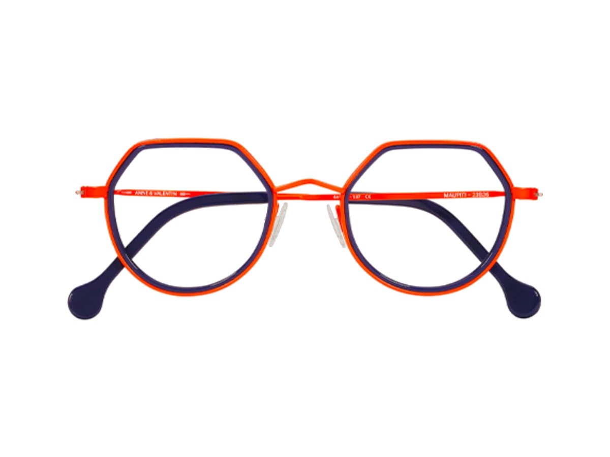 MAUPITI 23B36 ORANGE OPAQUE BLEU MARINE