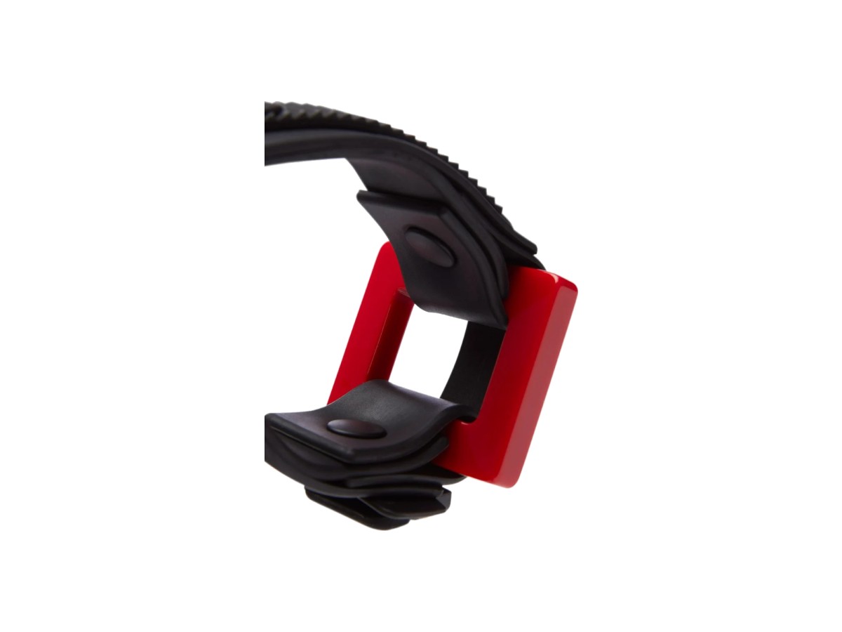 B04 1 SQUARE BRACELET BLACK RED BLACK MATT 0000 vista 3