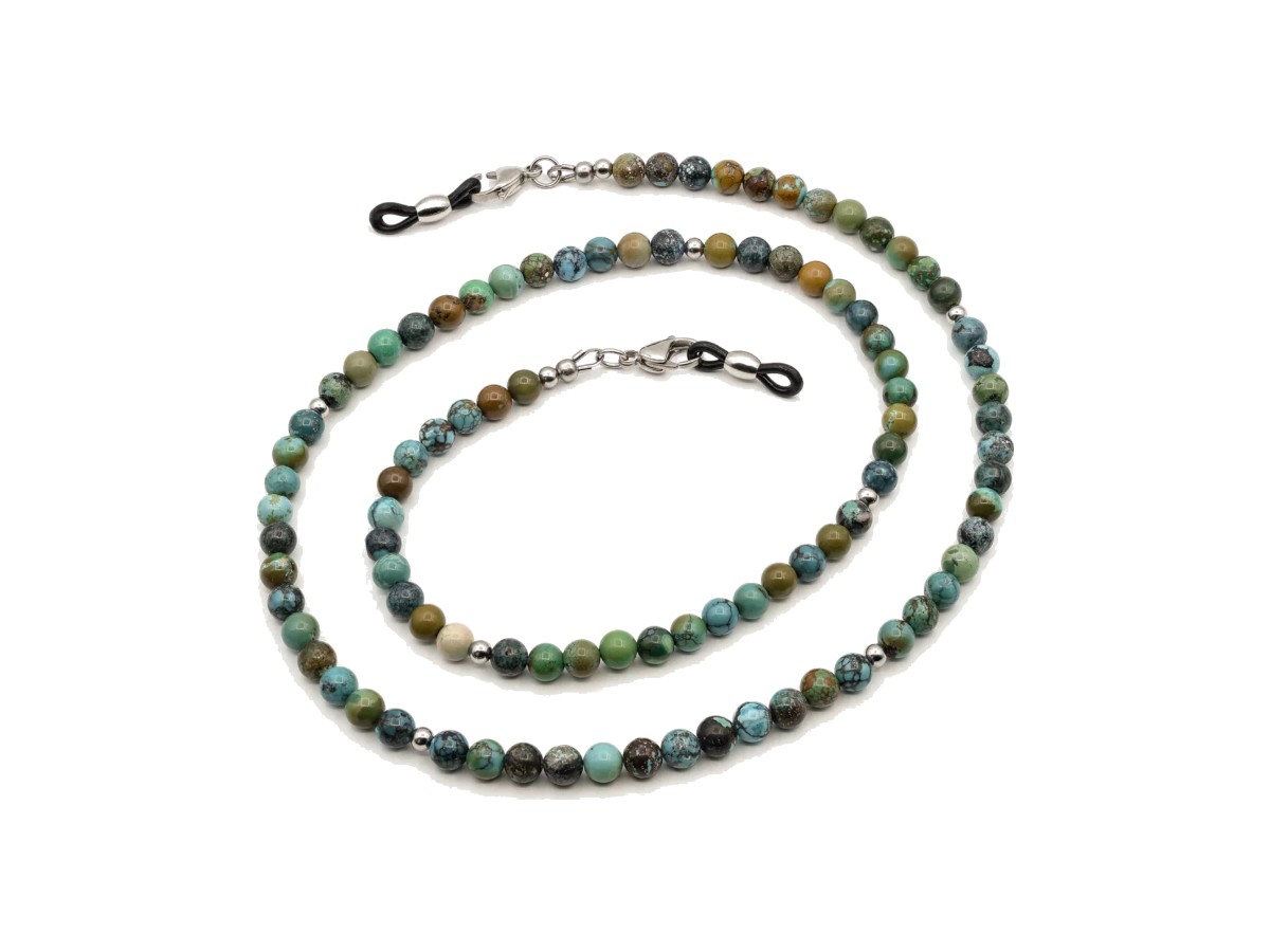 RIO GRANDE EYEWEAR CHAIN SILVER TURQUOISE