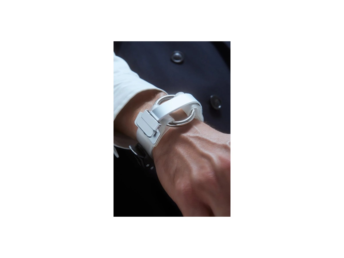 B01 1 RING BRACELET TRANSPARENT BLACK MATT SILVER 0000 vista 2