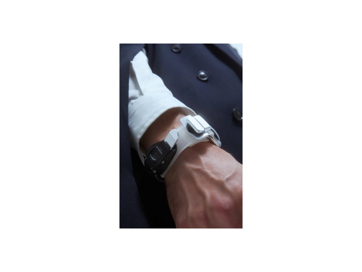B01 1 RING BRACELET TRANSPARENT BLACK MATT SILVER 0000 vista 5